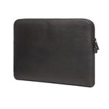 Trunk Vegan Leather Sleeve for Laptop 13" (30,5 x 22 x 2 cm) - Svart epleskall