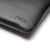 Trunk Vegan Leather Sleeve for Laptop 13" (30,5 x 22 x 2 cm) - Svart epleskall