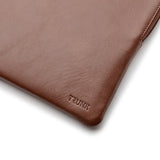 Trunk Genuine Leather Sleeve for laptop 14" (33 x 23,5 x 2 cm) - Brun