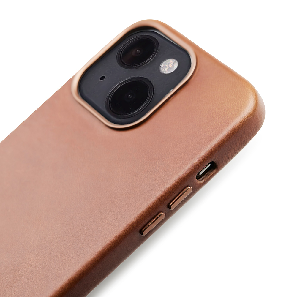 iPhone 13 Trunk ekte skinn bakdeksel - brun