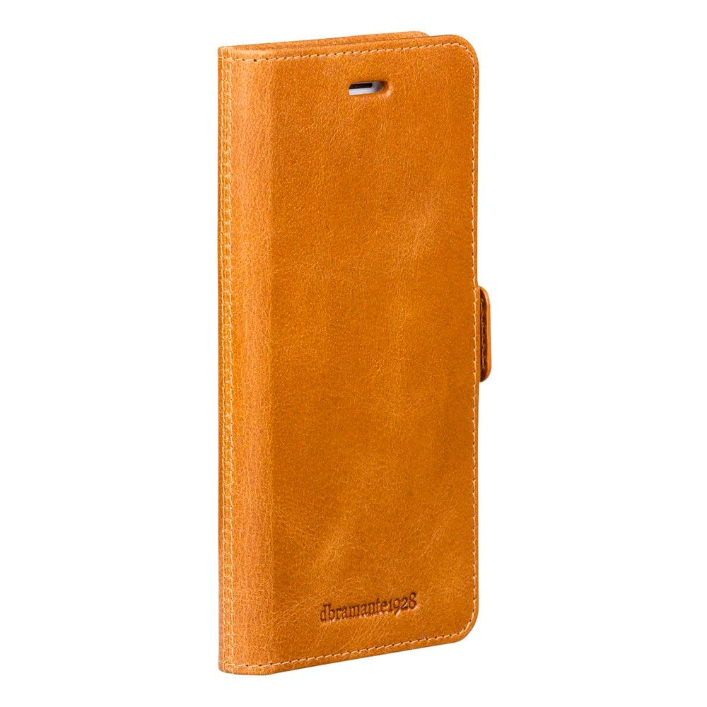 iPhone 8 Plus / 7 Plus / 6 Plus - dbramante1928 Lynge 2-i-1 Ægte Læder Flip Cover - Tan