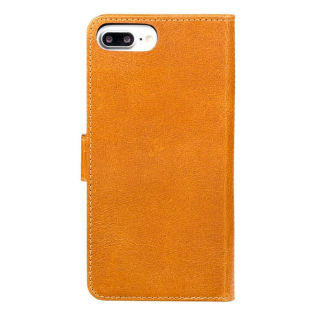 iPhone 8 Plus / 7 Plus / 6 Plus - dbramante1928 Lynge 2-i-1 Ægte Læder Flip Cover - Tan