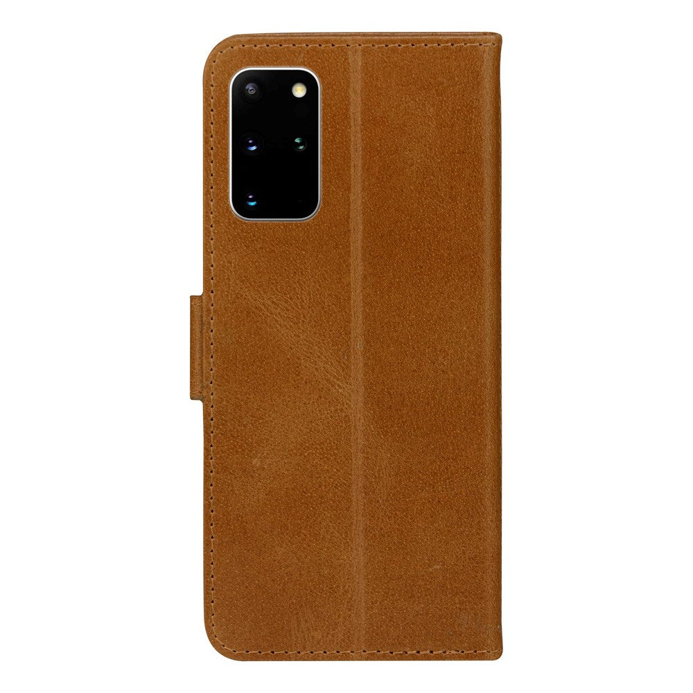 Samsung Galaxy S20+ (Plus) - dbramante1928 Copenhagen Slim Ægte Læder Flip Cover m. Pung - Tan