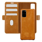 Samsung Galaxy S20+ (Plus) - dbramante1928 Lynge 2-i-1 Ægte Læder Flip Cover - Tan