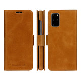 Samsung Galaxy S20+ (Plus) - dbramante1928 Lynge 2-i-1 Ægte Læder Flip Cover - Tan