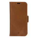 iPhone 13 Mini dbramante1928 Copenhagen Slim Leather Flip Cover m. Lommebok - Tan