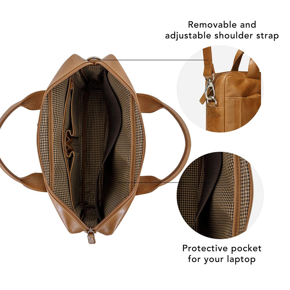 dbramante1928 Amalienborg Business ekte skinn MacBook / Laptop-veske (260 x 360 mm) 2. generasjon - brun