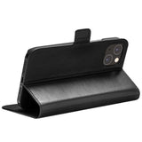 iPhone 14 Plus dbramante1928 Copenhagen Slim Leather Flip Cover m. Lommebok - Svart