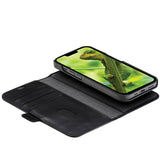 iPhone 14 dbramante1928 Lynge Ægte Læder Magnet Flip Cover - Sort