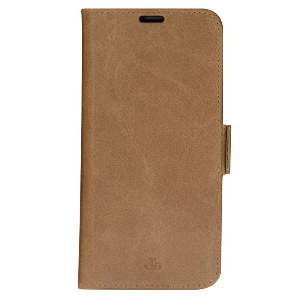 iPhone 12 / 12 Pro dbramante1928 Copenhagen Leather Flip Cover m. Lommebok - Tan