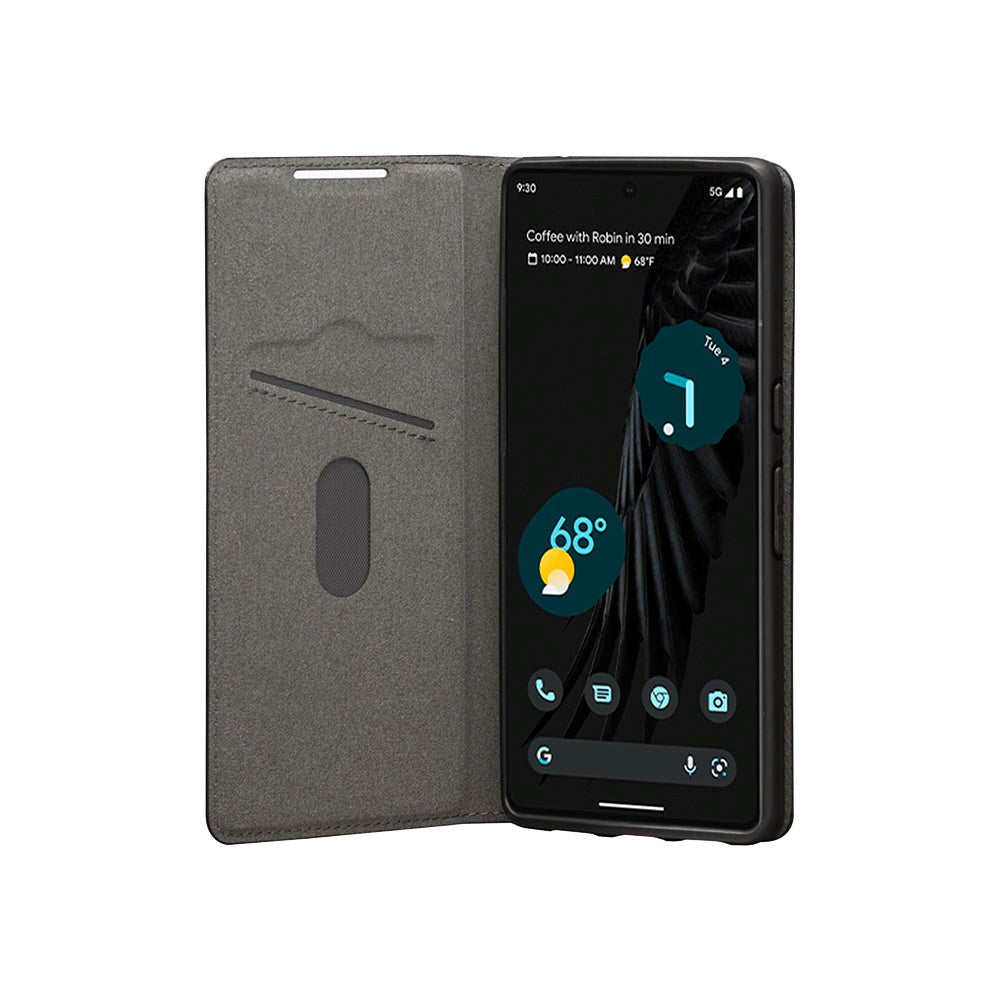 Google Pixel 7 Pro dbramante1928 Oslo Ultra-Slim Leather Flip Cover m. Lommebok - Svart