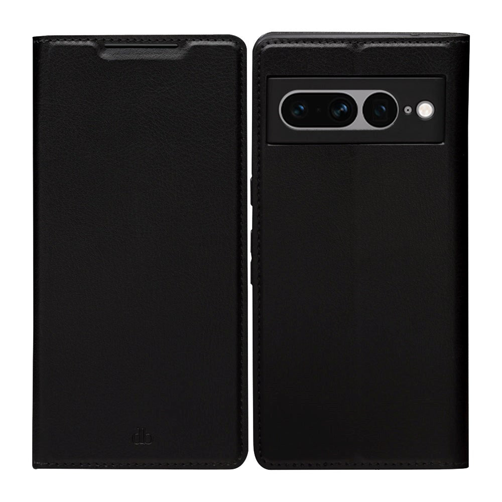 Google Pixel 7 Pro dbramante1928 Oslo Ultra-Slim Leather Flip Cover m. Lommebok - Svart