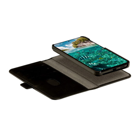 Samsung Galaxy S23+ (Plus) dbramante1928 Lynge Ægte Læder Magnet Flip Cover - Black