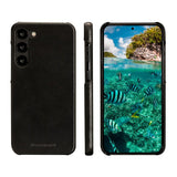 Samsung Galaxy S23+ (Plus) dbramante1928 Lynge Ægte Læder Magnet Flip Cover - Black
