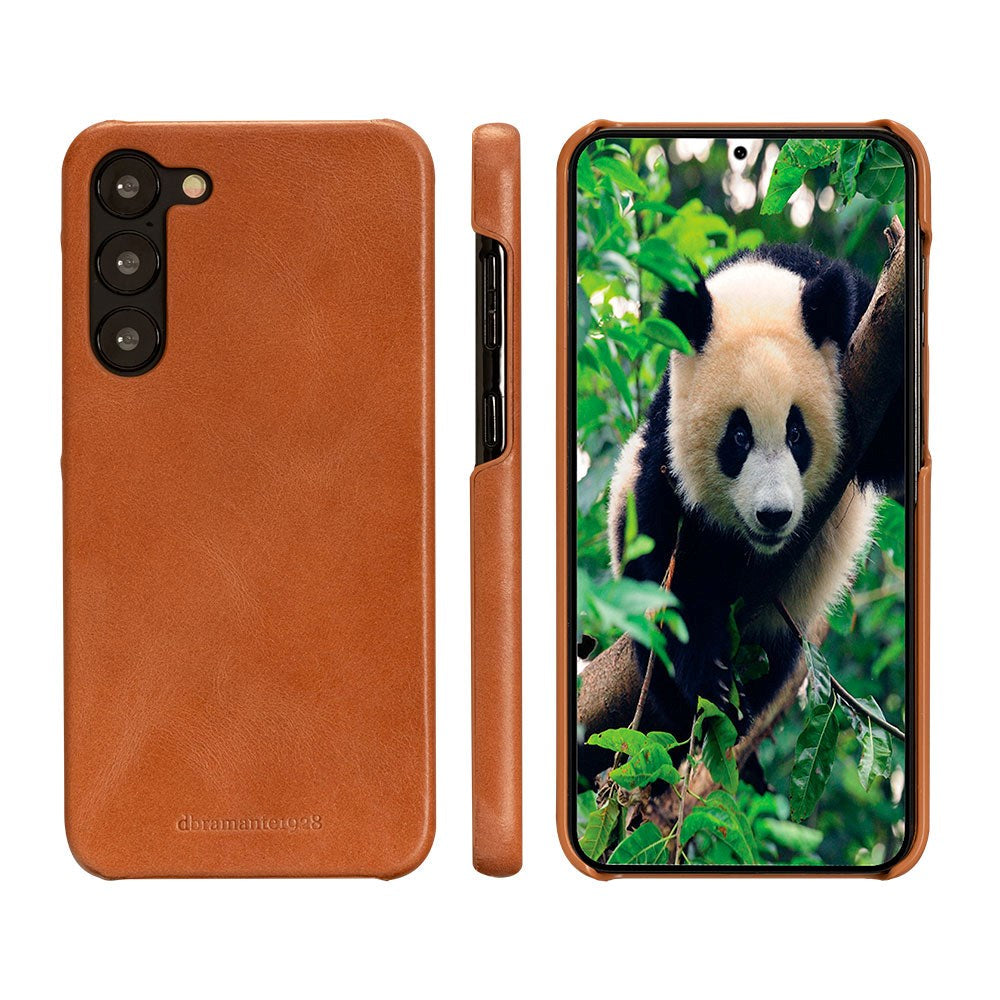 Samsung Galaxy S23+ (Plus) dbramante1928 Heather Magnet Flip-deksel i ekte skinn - brun