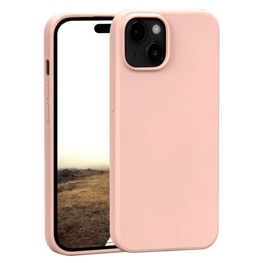 dbramante1928 iPhone 15 Greenland bakdeksel - 100 % resirkulert plast - rosa sand