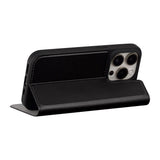 iPhone 15 Pro dbramante1928 Oslo Ultra-Slim Læder Flip Cover m. Pung - Black