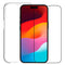iPhone 15 dbramante1928 360 Protection Eco Bundle - Bakdeksel og skjermbeskytter - Gjennomsiktig / svart kant
