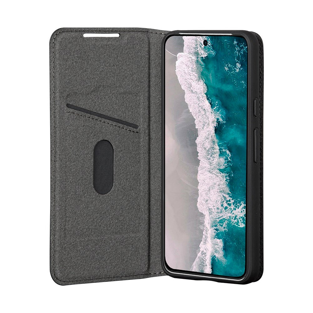 Google Pixel 8 dbramante1928 Oslo Ultra-Slim Leather Flip Cover m. Lommebok - Svart