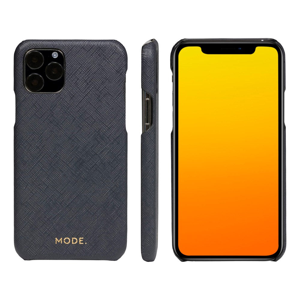 iPhone 11 Pro Max - dbramante1928 New York 2-i-1 Ægte Læder Flip Cover - Night Black