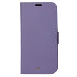 iPhone 13 Pro Max dbramante1928 New York magnetisk ekte skinndeksel m. Lommebok - Daybreak Purple