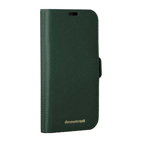 iPhone 15 Plus - dbramante1928 New York 2-i-1 Ægte Læder Flip Cover - Evergreen