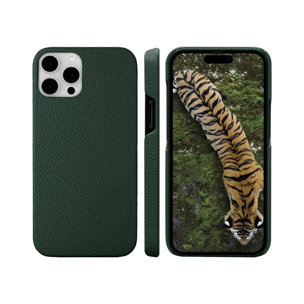 iPhone 15 Pro Max - dbramante1928 New York 2-i-1 Ægte Læder Flip Cover - Evergreen