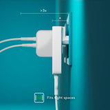 Slim Vægoplader - dbramante1928 - 1x USB-C 45W & 1x USB-A 30W - Hvid