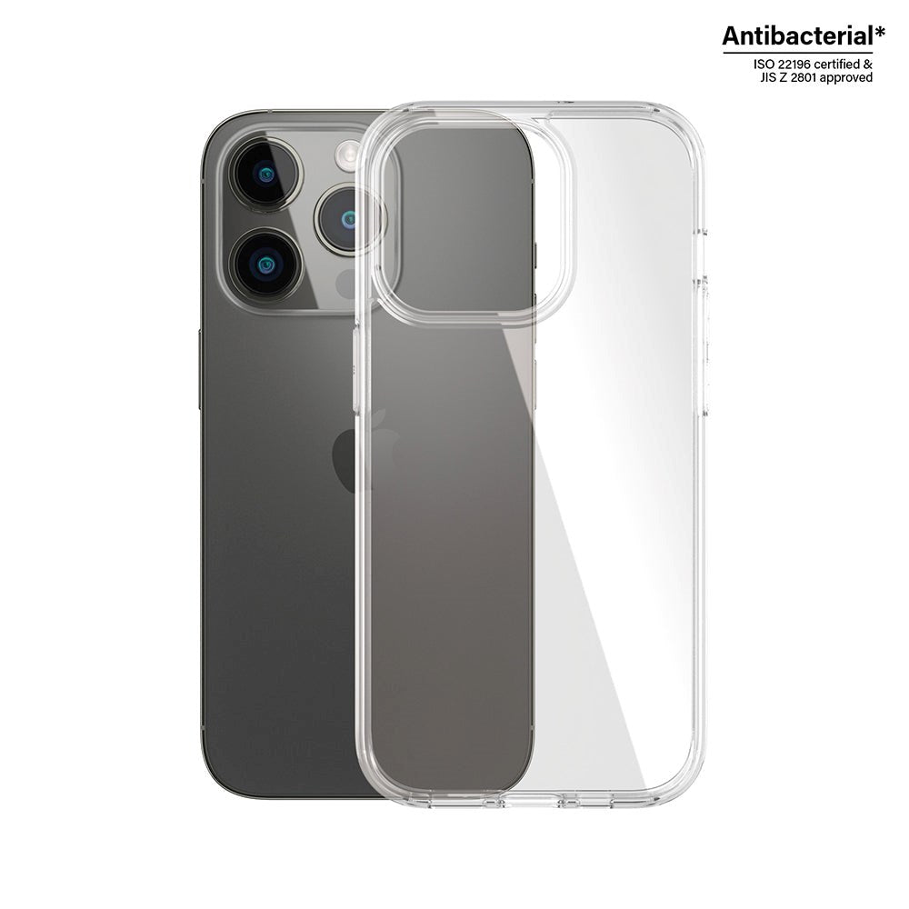 iPhone 14 Pro Bakdeksel PanzerGlass HardCase Antibakteriell - Gjennomsiktig