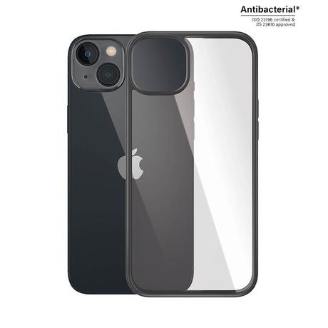 iPhone 14 Plus bakdeksel PanzerGlass Antibacterial ClearCase - Black Edge