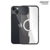 iPhone 14 Plus bakdeksel PanzerGlass Antibacterial ClearCase - MagSafe-kompatibel - Black Edge