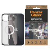 iPhone 14 Plus bakdeksel PanzerGlass Antibacterial ClearCase - MagSafe-kompatibel - Black Edge