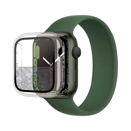 PanzerGlass Apple Watch 9/8/7 (41 mm) beskyttelsesdeksel for hele kroppen m. Innebygd skjermbeskytter - Gjennomsiktig