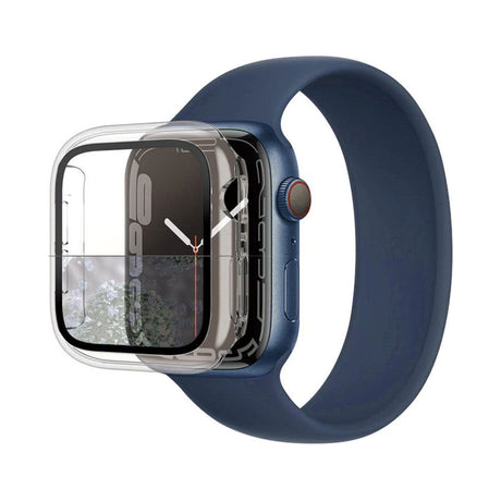 PanzerGlass Apple Watch 9/8/7 (45 mm) beskyttelsesdeksel for hele kroppen m. Innebygd skjermbeskytter - Gjennomsiktig