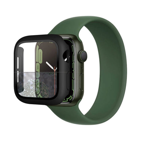 PanzerGlass Apple Watch 9/8/7 (41 mm) beskyttelsesdeksel for hele kroppen m. Innebygd skjermbeskytter - Svart