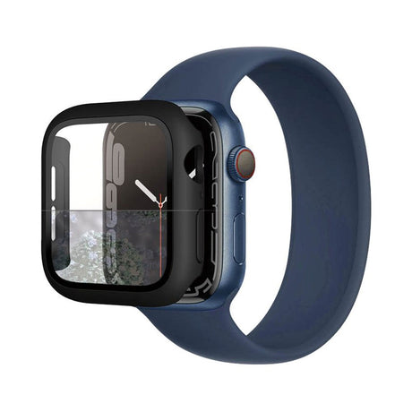 PanzerGlass Apple Watch 9/8/7 (45 mm) beskyttelsesdeksel for hele kroppen m. Innebygd skjermbeskytter - Svart