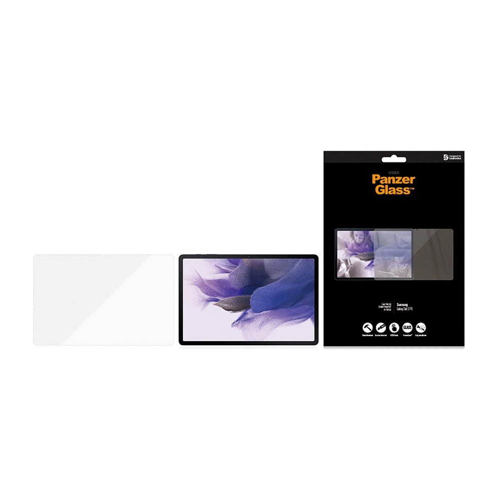 PanzerGlass Samsung Galaxy Tab S7 FE Edge-To-Edge Skærmbeskyttelse - Case Friendly - Gennemsigtig