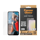 Samsung Galaxy A25 (5G) PanzerGlass Ultra Wide Fit Re:fresh skjermbeskytter m. EasyAligner - Platinum Strength - Gjennomsiktig