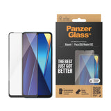 Xiaomi Poco C65 / Redmi 13C PanzerGlass Ultra Wide Fit skjermbeskytter - platinastyrke - svart kant