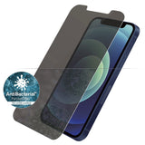 PanzerGlass iPhone 12 Mini AntiBacterial Standard Fit Skærmbeskyttelse - Privacy Glass - Gennemsigtig