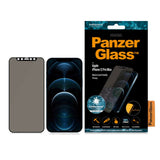 iPhone 12 Pro Max PanzerGlass AntiBacterial Standard Fit skjermbeskytter - Privacy Glass - Svart