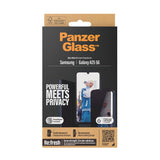 Samsung Galaxy A25 (5G) PanzerGlass Ultra Wide Fit Re:fresh Beskyttende glass m. EasyAligner - Personvern - Platinum Styrke - Gjennomsiktig / Svart kant