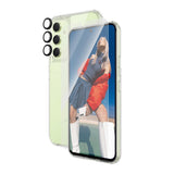 Samsung Galaxy A55 (5G) PanzerGlass 3-i-1-pakke m. EasyAligner - Skjermbeskytter (UWF) / D3O Bio Hardcase Cover / Hoops Kamerabeskyttelse - Gjennomsiktig / Svart