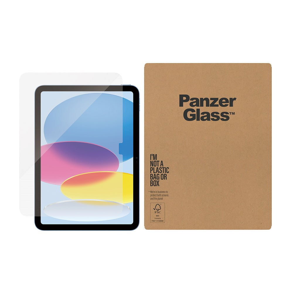 iPad 10,9" (2022) PanzerGlass-skjermbeskytter Antibakteriell Ultra-Wide Fit - Platinastyrke - Gjennomsiktig (BULK)