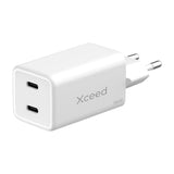 Xceed 35W GaN Multifunktionel Vægoplader - 2 x USB-C - Hvid