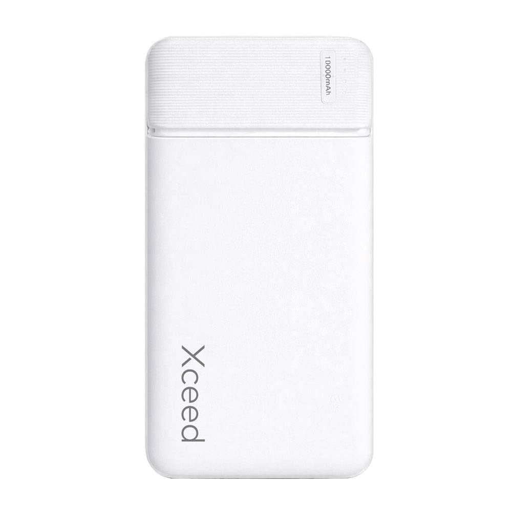 Xceed Powerbank 10.000mAh - USB-C + USB-A - Hvid