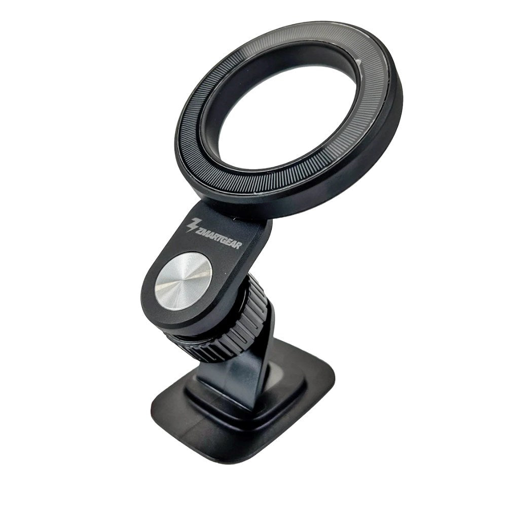 Zmartgear Mobilholder til Bil m. Trådløs Opladning - Instrumentbræt - MagSafe Kompatibel - Sort