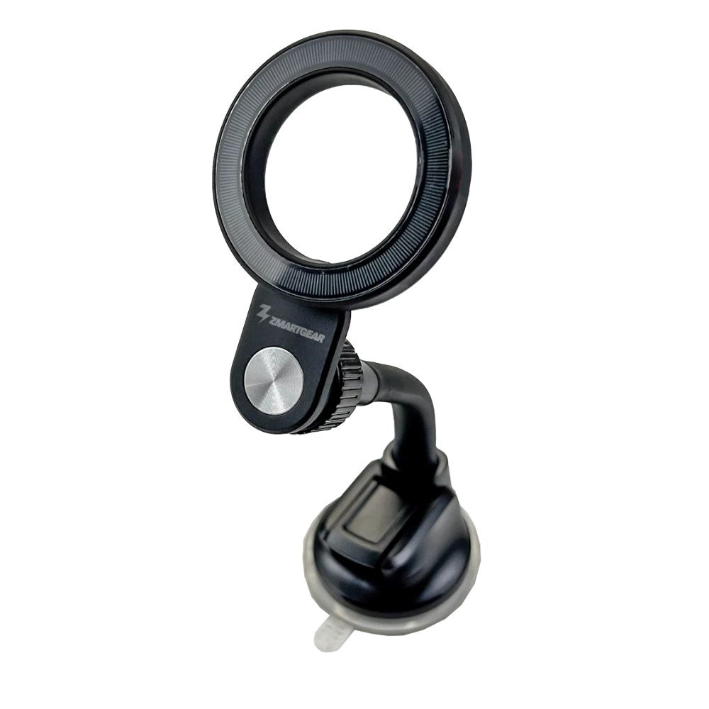 Zmartgear Mobilholder til Bil med Sugekop - Instrumentbræt / Forrude - MagSafe Kompatibel - Sort