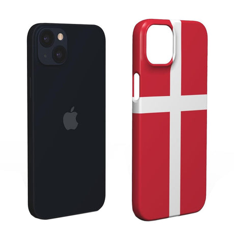 EIDERWOOD iPhone 14 Hardplast Bakdeksel - Danmarks flagg