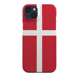 EIDERWOOD iPhone 14 Hård Plastik Bagside Cover - Danmarks Flag